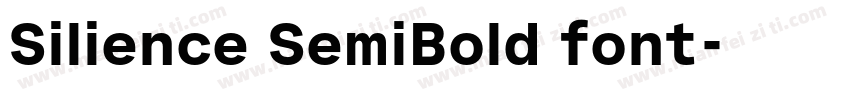 Silience SemiBold font字体转换